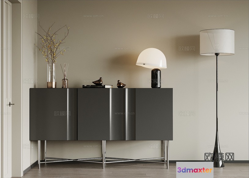 Modern Minimalist Decor 3D Model - 16756 - VRAY Render