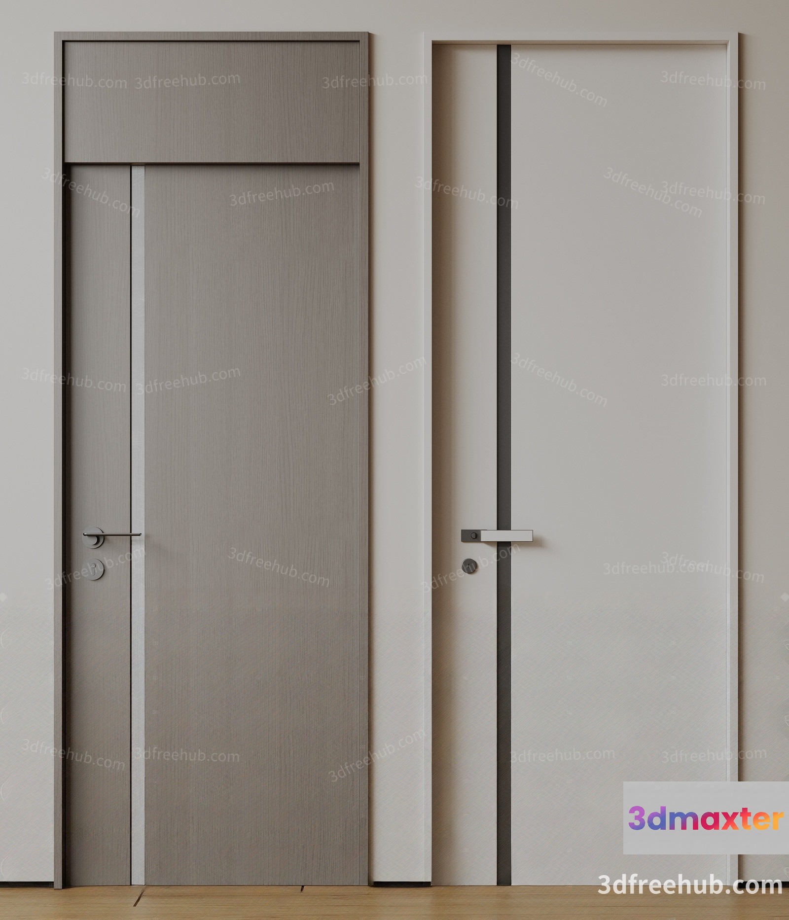 Modern Door Design 3D Model - 18744 - VRAY Render