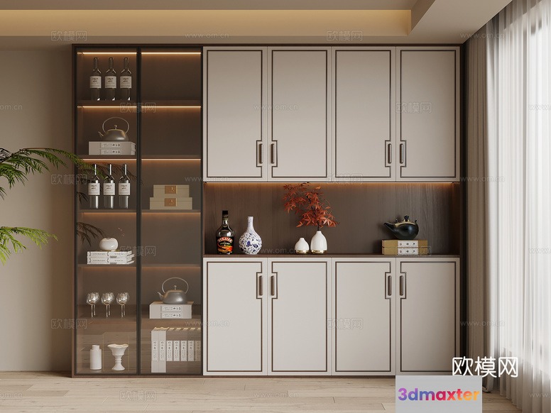 Modern Kitchen Cabinets 3D Model - 21699 - VRAY Render