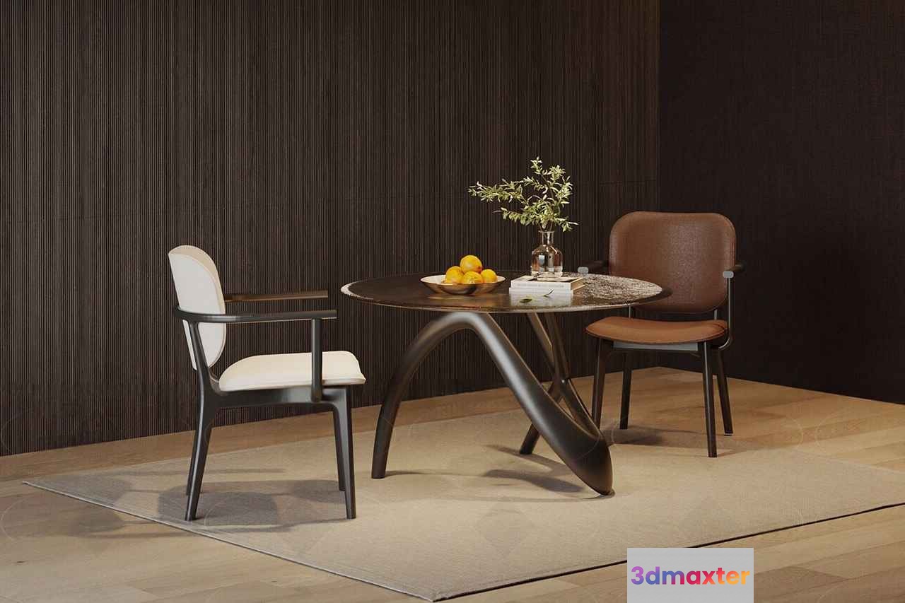 Modern Dining Room 3D Model - 7417 - VRAY Render