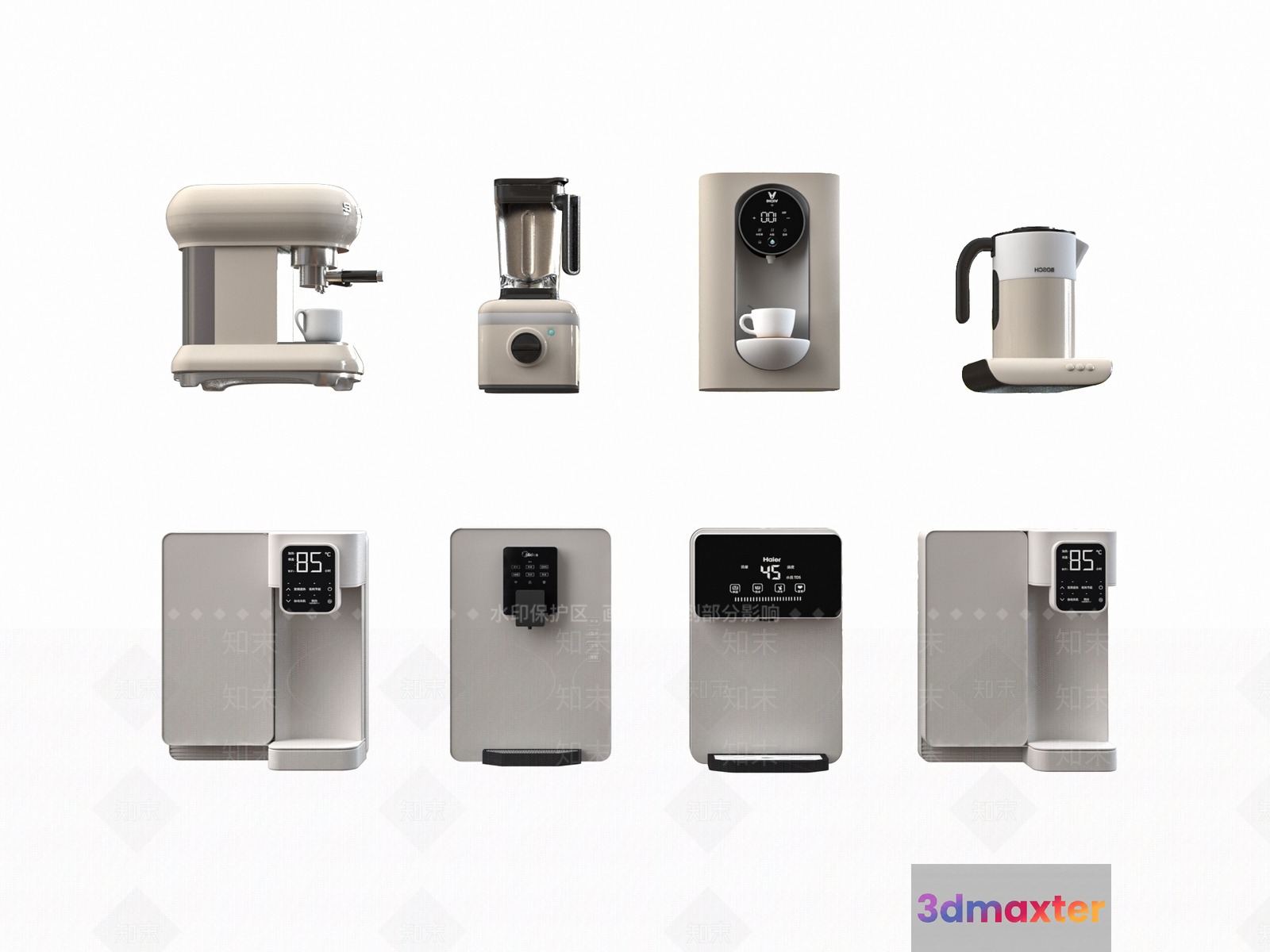 Modern Kitchen Appliances 3D Model - 22765 - VRAY Render