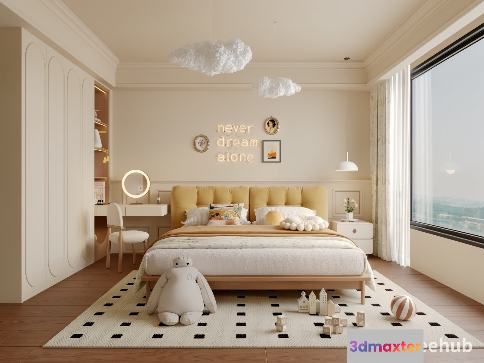 Cozy Bedroom 3D Model - 20921 - VRAY Render