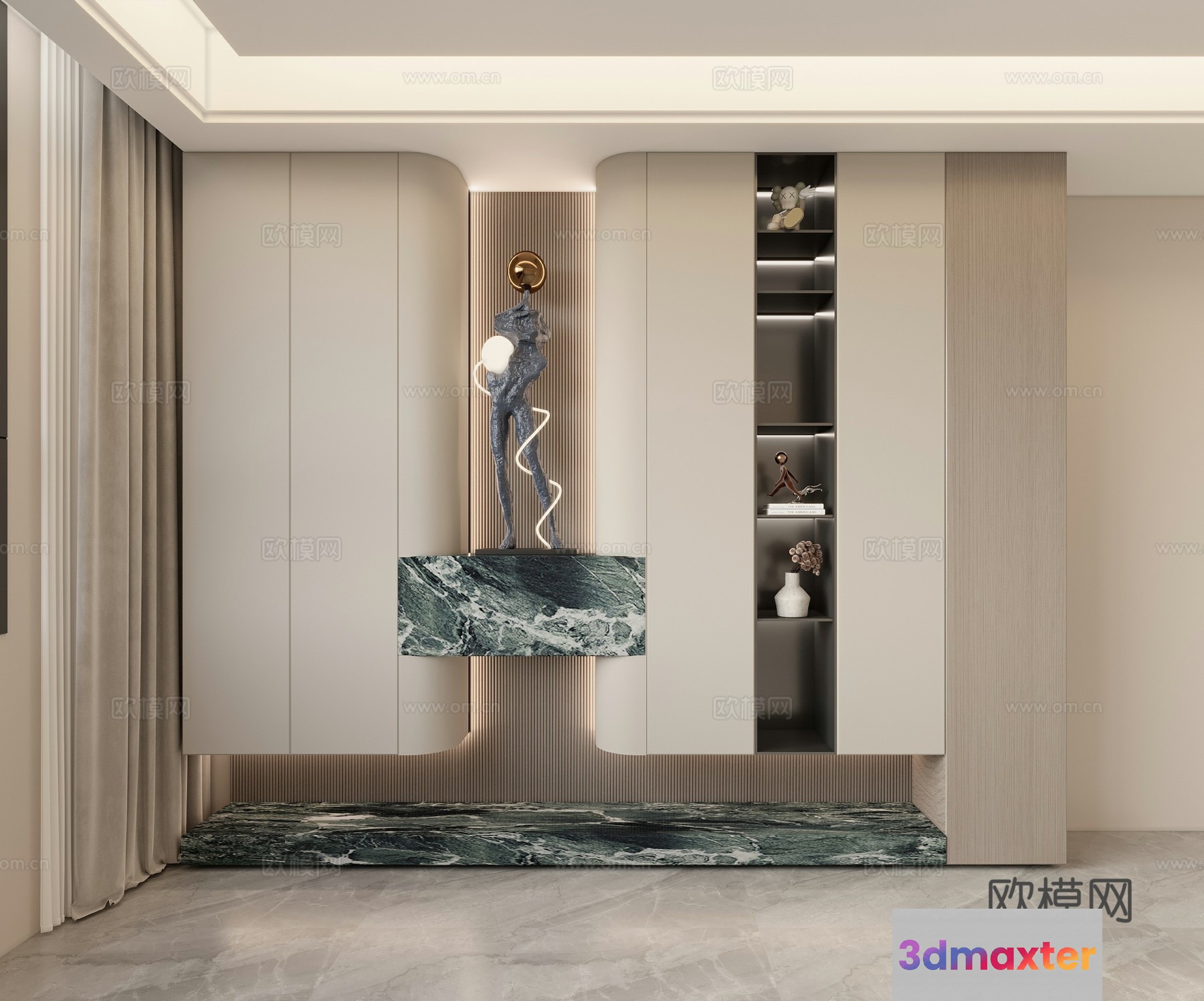Modern Living Room 3D Model - 23426 - VRAY Render
