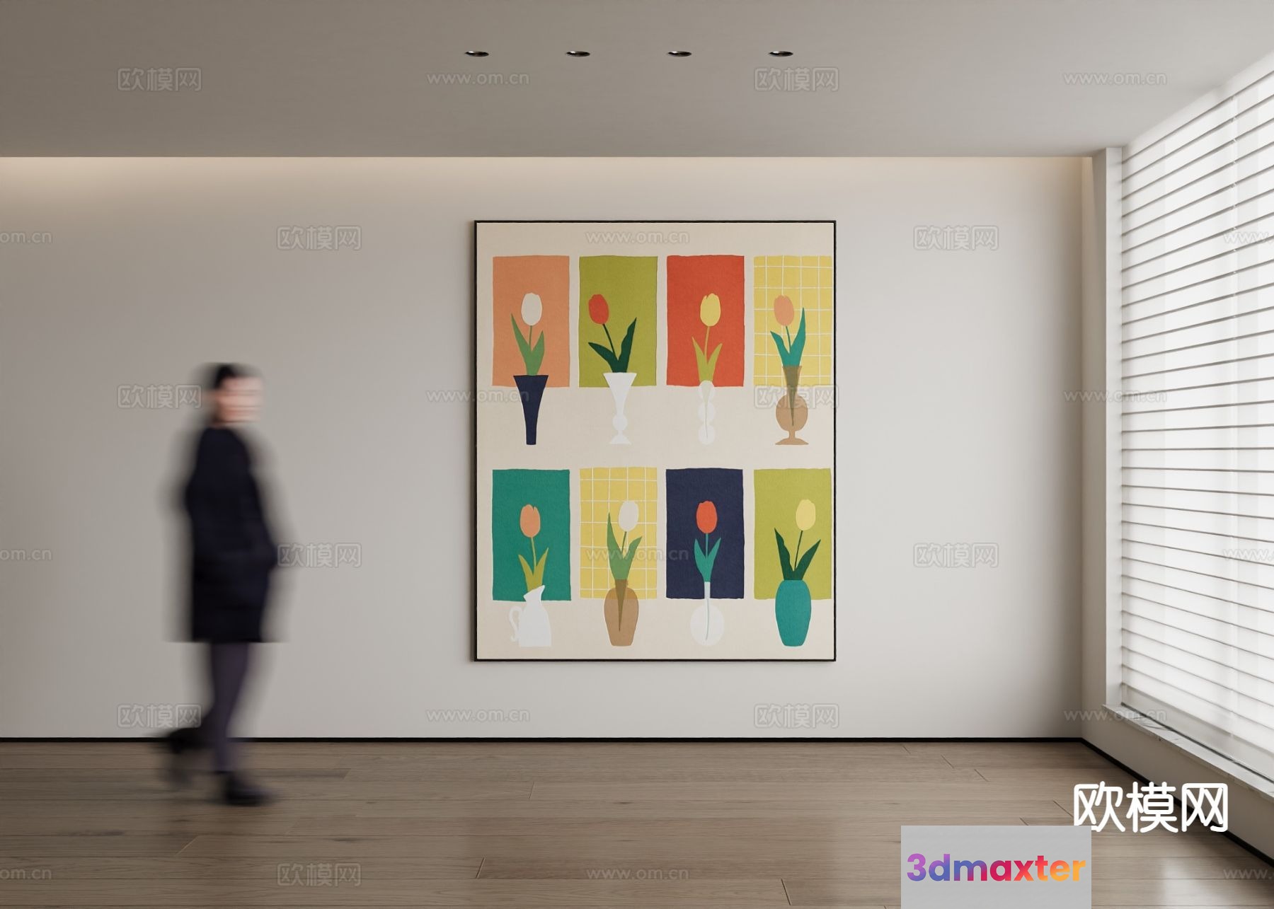 Modern Art Piece 3D Model - 4096 - VRAY Render