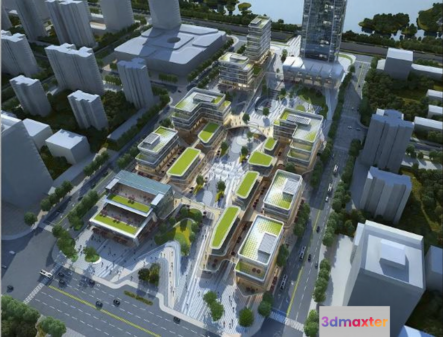 Urban Development Plan 3D Model - 1846 - VRAY Render