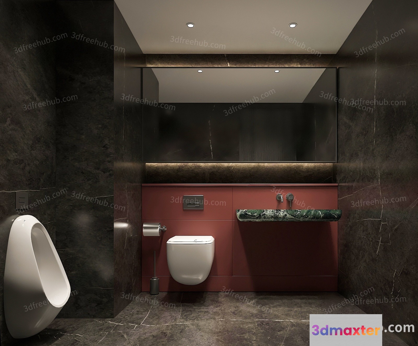 Modern Bathroom 3D Model - 21172 - VRAY Render
