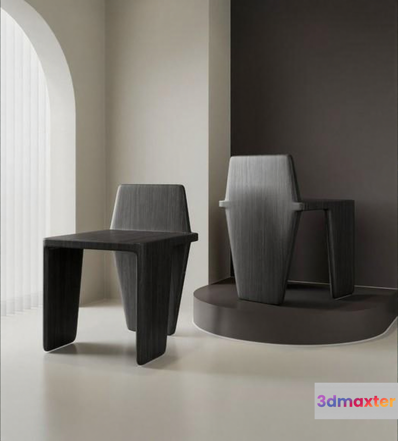 Modern Minimalist Furniture 3D Model - 15106 - VRAY Render