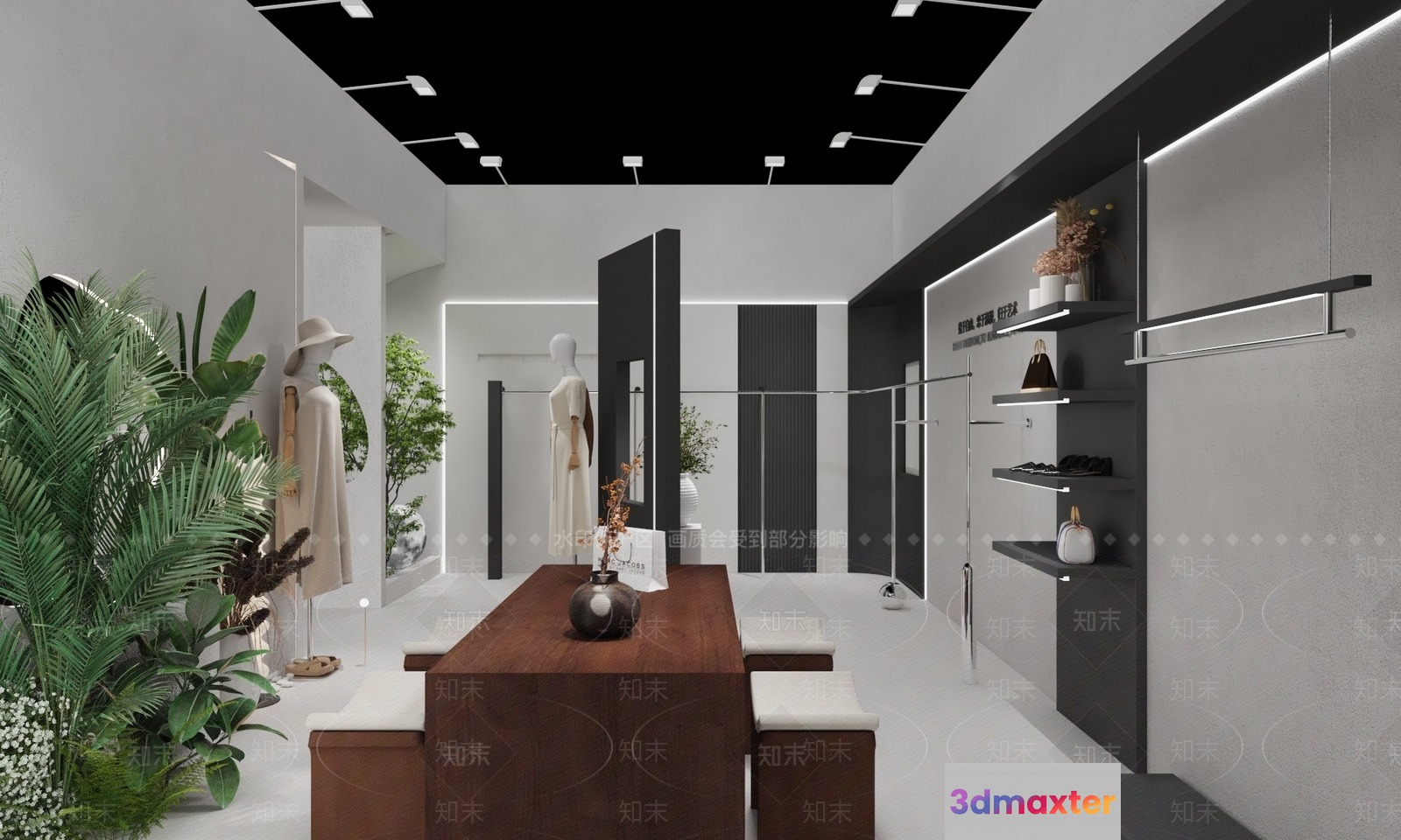 Modern Fashion Store 3D Model - 17156 - VRAY Render