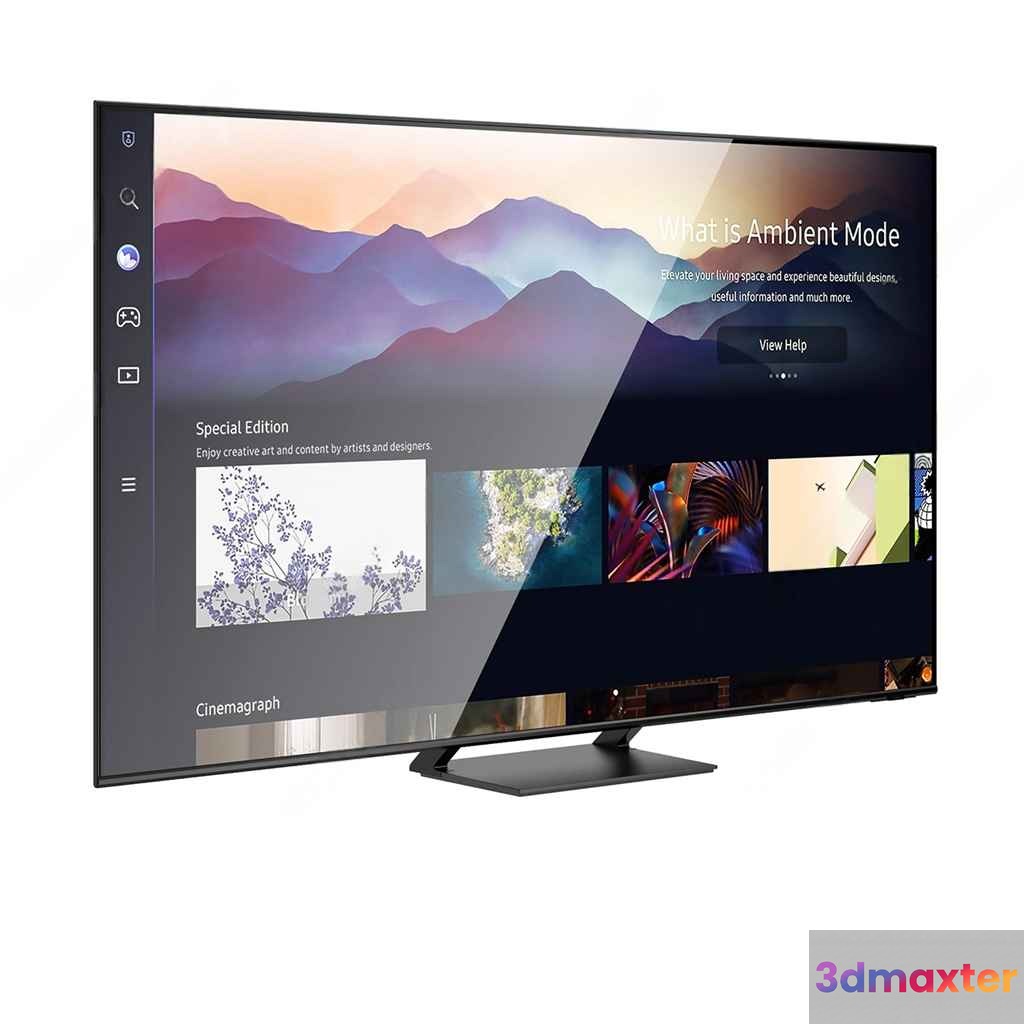 A Modern Television 3D Model - 4191 - CORONA Render
