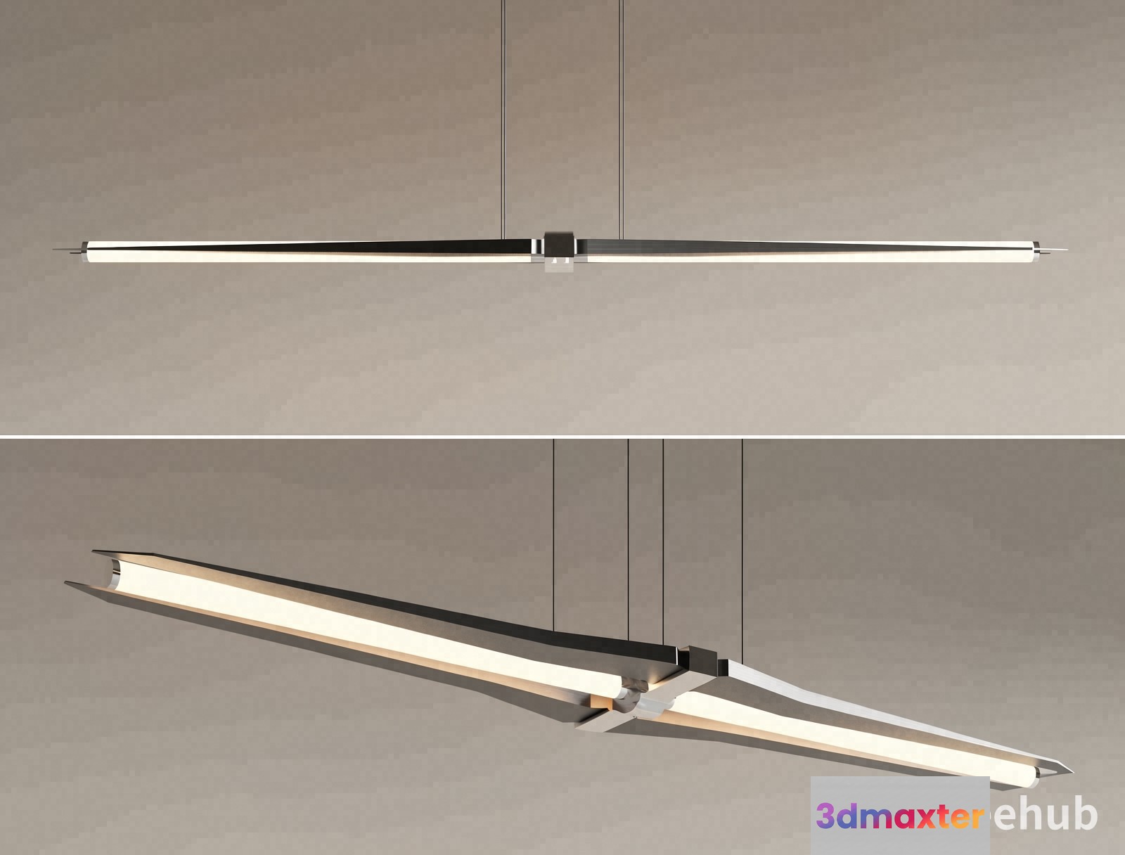 Modern Light Fixture 3D Model - 21971 - VRAY Render