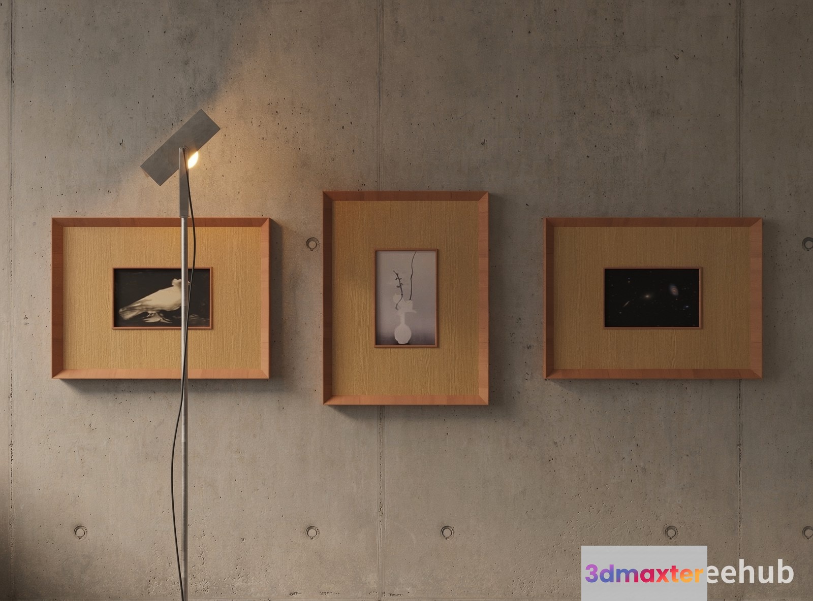 Minimalist Framed Artwork 3D Model - 21175 - VRAY Render