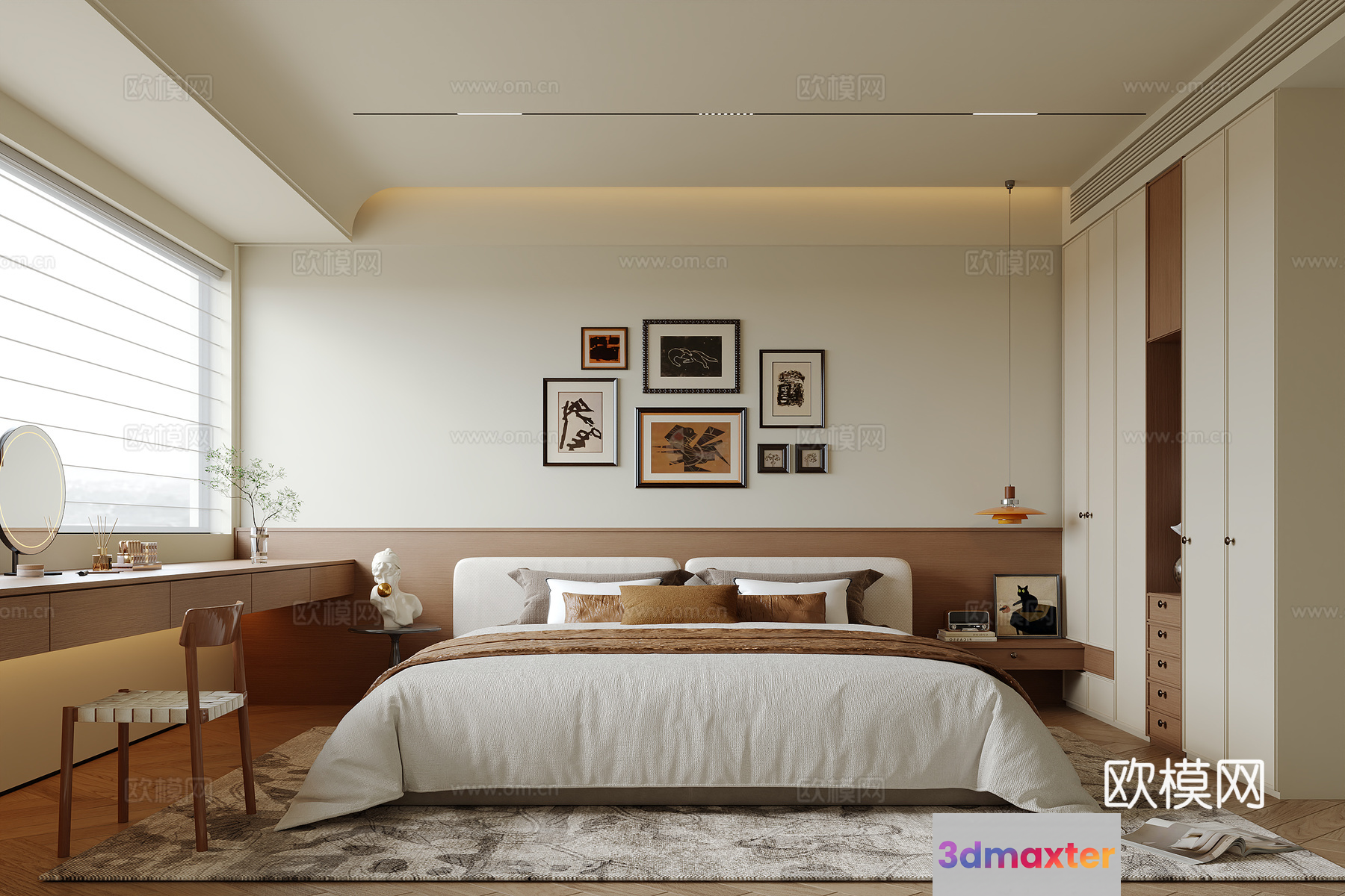 Cozy Bedroom 3D Model - 11798 - VRAY Render