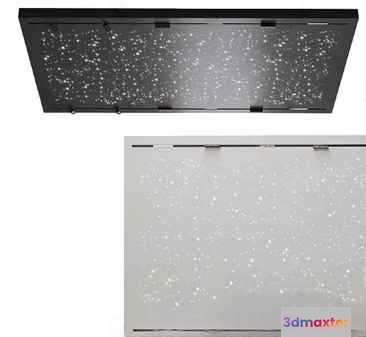 A Rectangular Light Fixture With A White Speckled Pattern 3D Model - 254 - CORONA Render