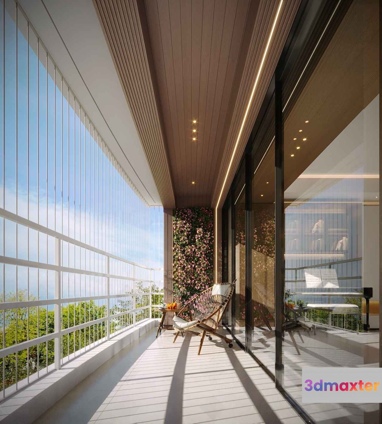 Modern Balcony 3D Model - 22056 - CORONA Render