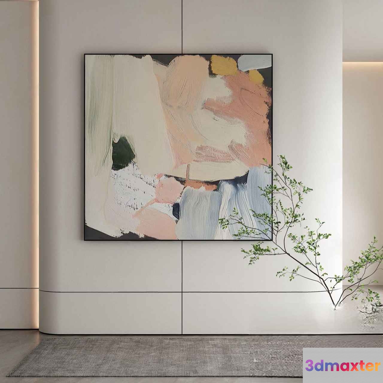 A Modern Painting 3D Model - 16303 - VRAY Render