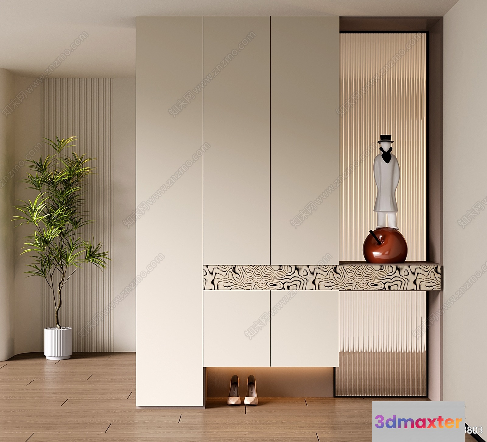 Modern Living Room 3D Model - 9880 - VRAY Render