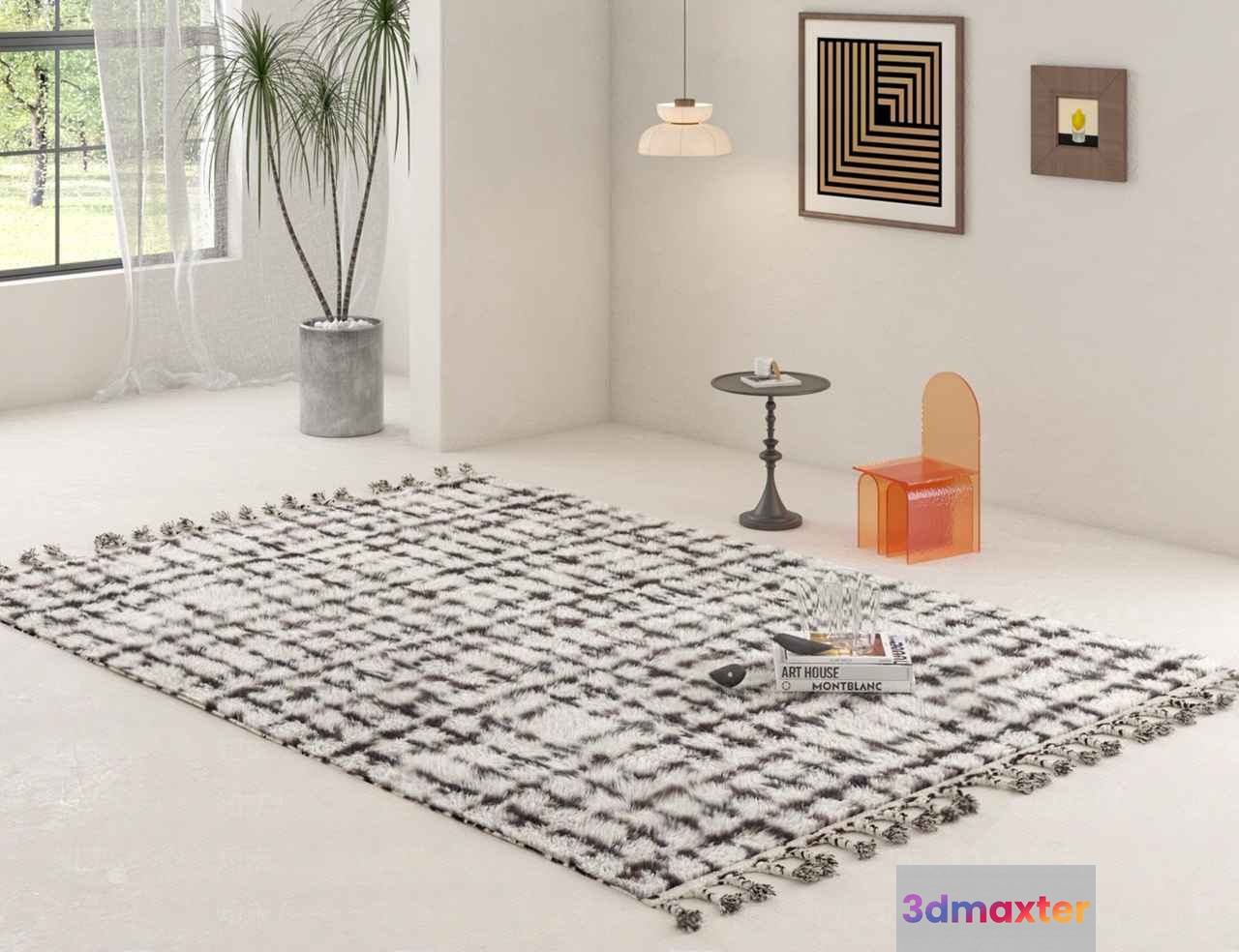 Modern Living Room 3D Model - 7526 - VRAY Render