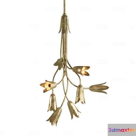 Gold Light Fixture 3D Model - 22578 - VRAY Render