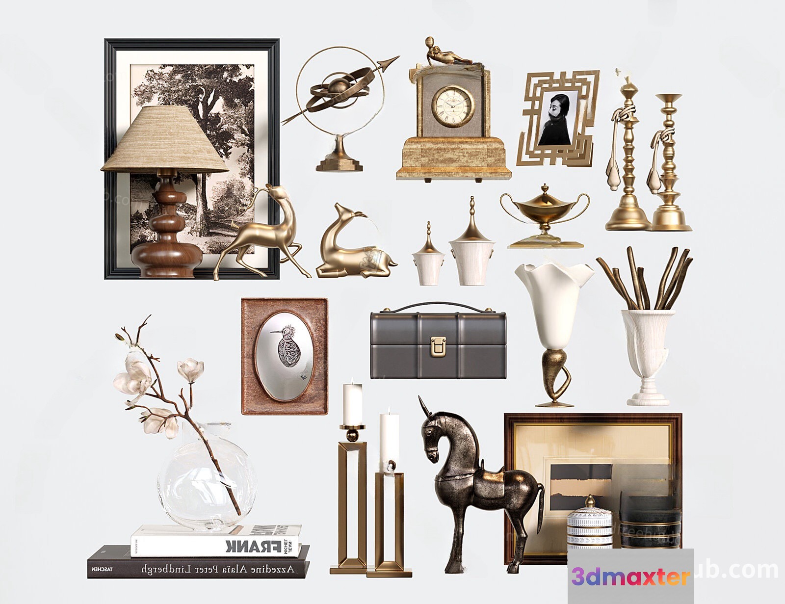 Vintage Home Decor 3D Model - 18891 - VRAY Render