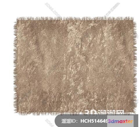 Brown Shag Rug 3D Model - 2530 - VRAY Render