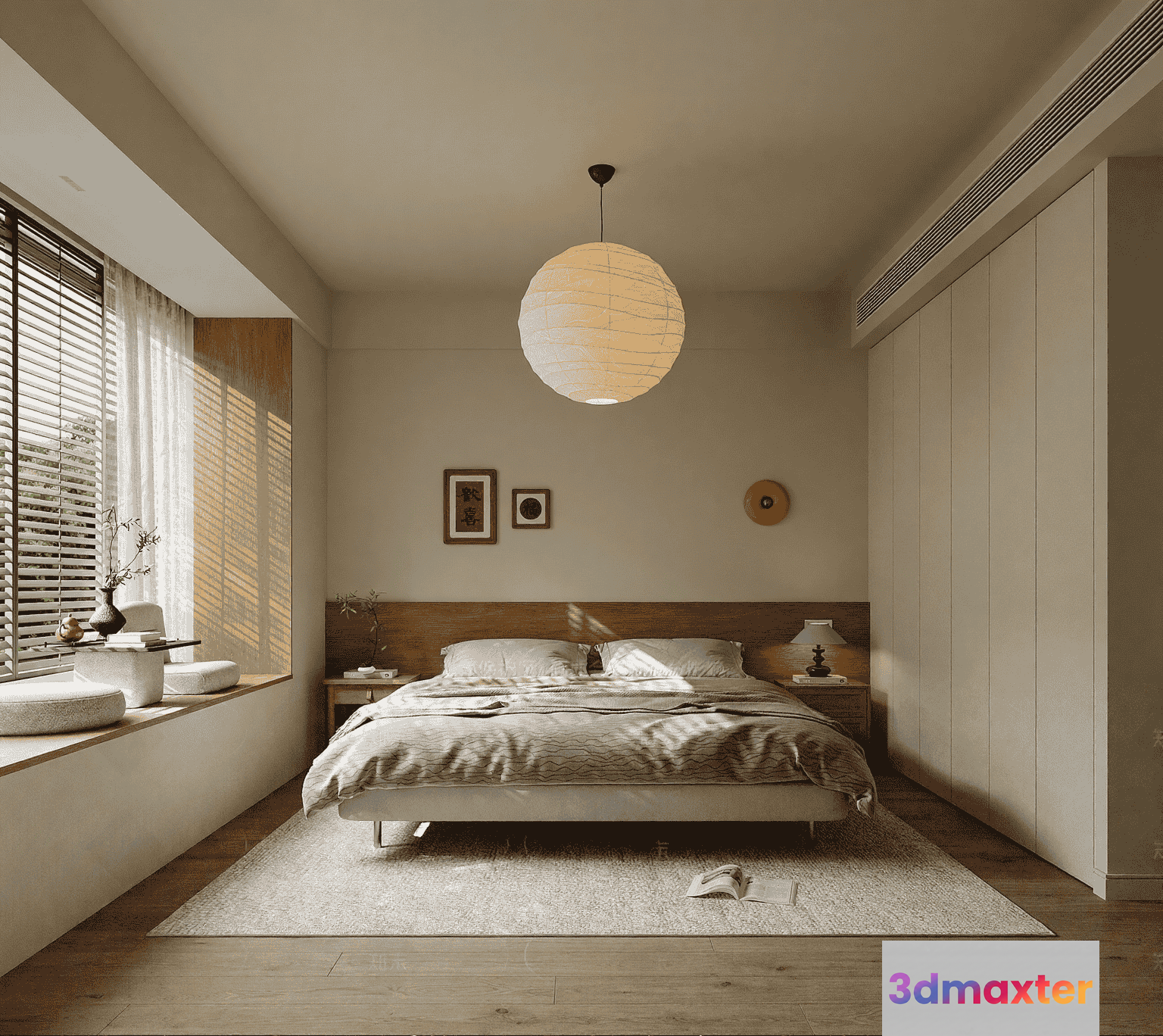 Cozy Bedroom 3D Model - 14204 - CORONA Render