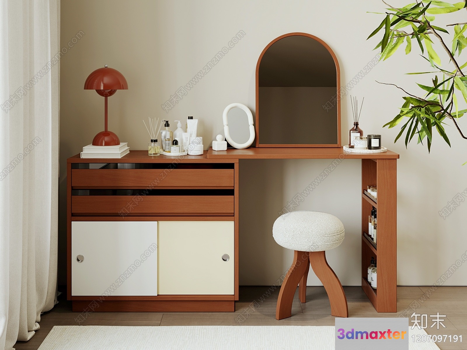 Cozy Dressing Table 3D Model - 16978 - VRAY Render
