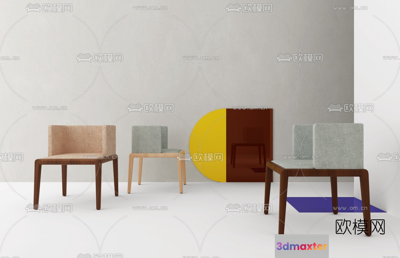 Modern Living Room 3D Model - 13022 - VRAY Render