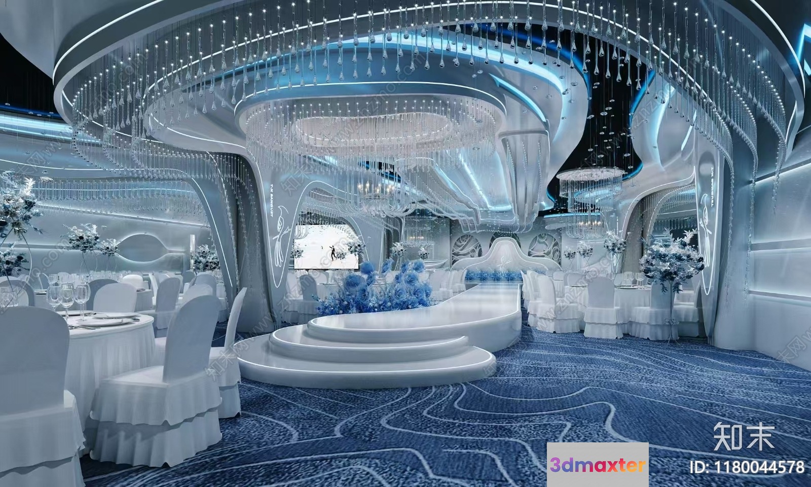 Modern Wedding Venue 3D Model - 4124 - VRAY Render