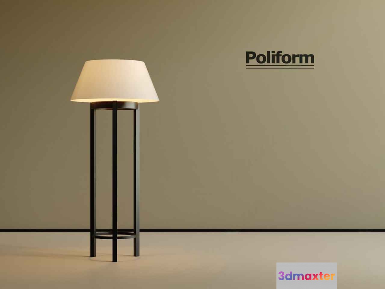 Modern Floor Lamp 3D Model - 7633 - CORONA Render