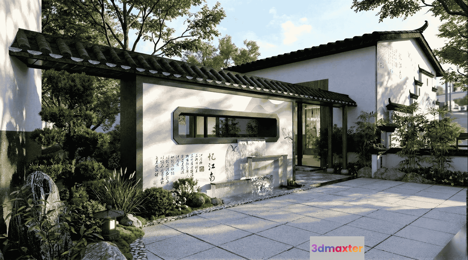 A Traditional Chinese-Style Building 3D Model - 15882 - VRAY Render