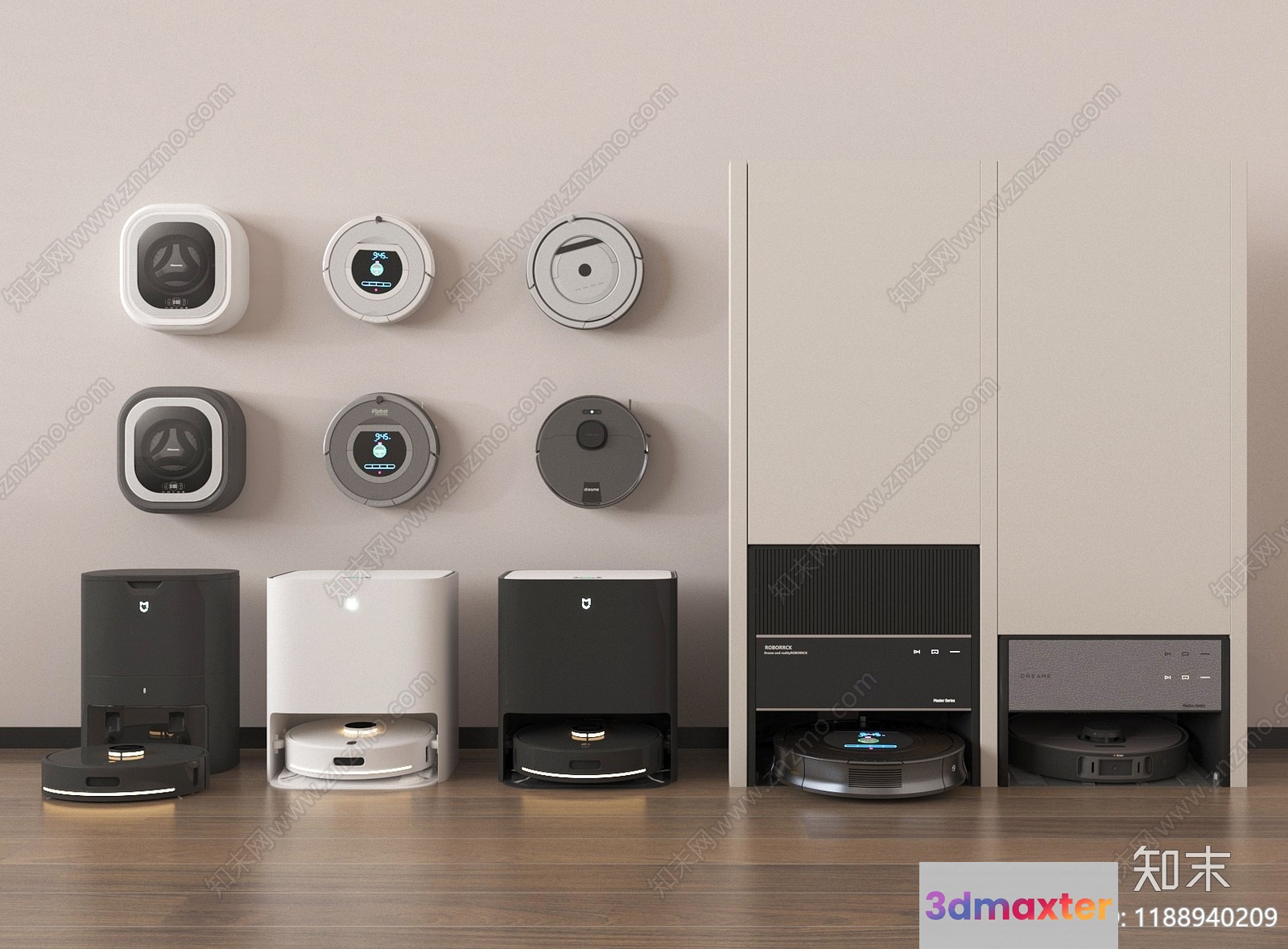 Modern Smart Vacuum Cleaners 3D Model - 6737 - VRAY Render
