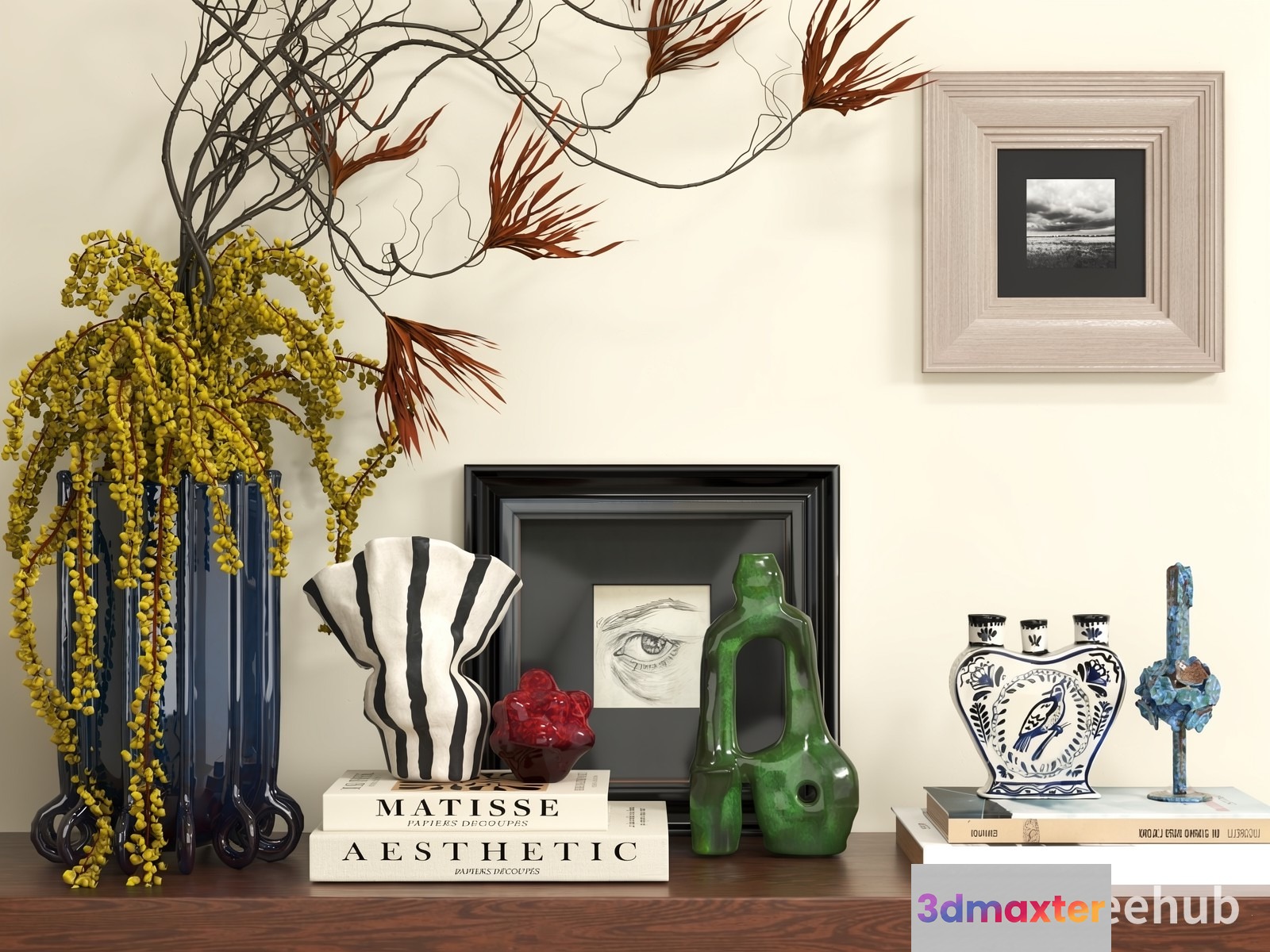 Modern Home Decor 3D Model - 19939 - VRAY Render
