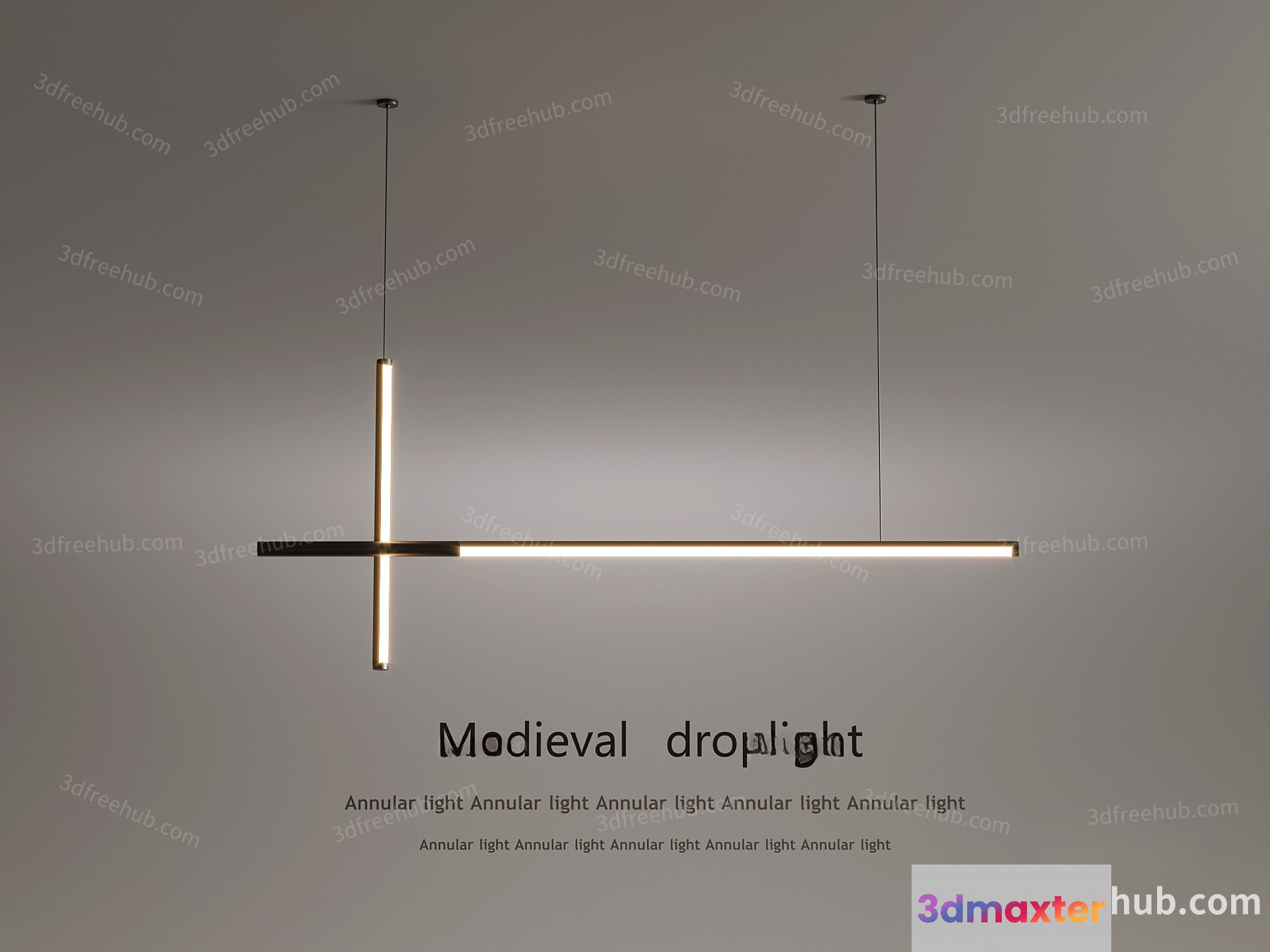 Gold Light Fixture 3D Model - 20191 - VRAY Render