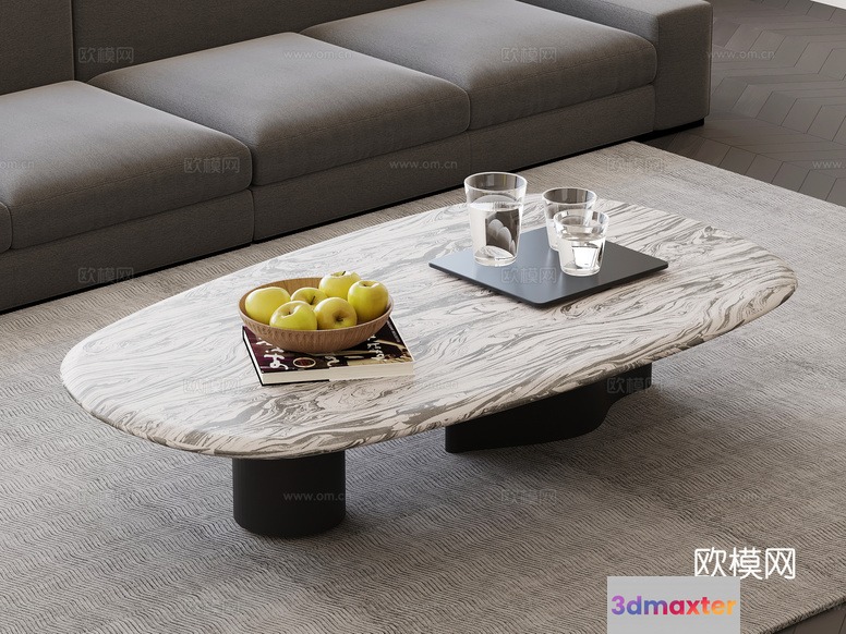 Modern Living Room 3D Model - 11454 - VRAY Render