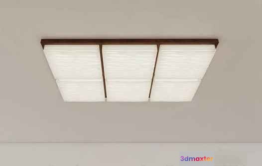 A White Light Fixture 3D Model - 372 - VRAY Render