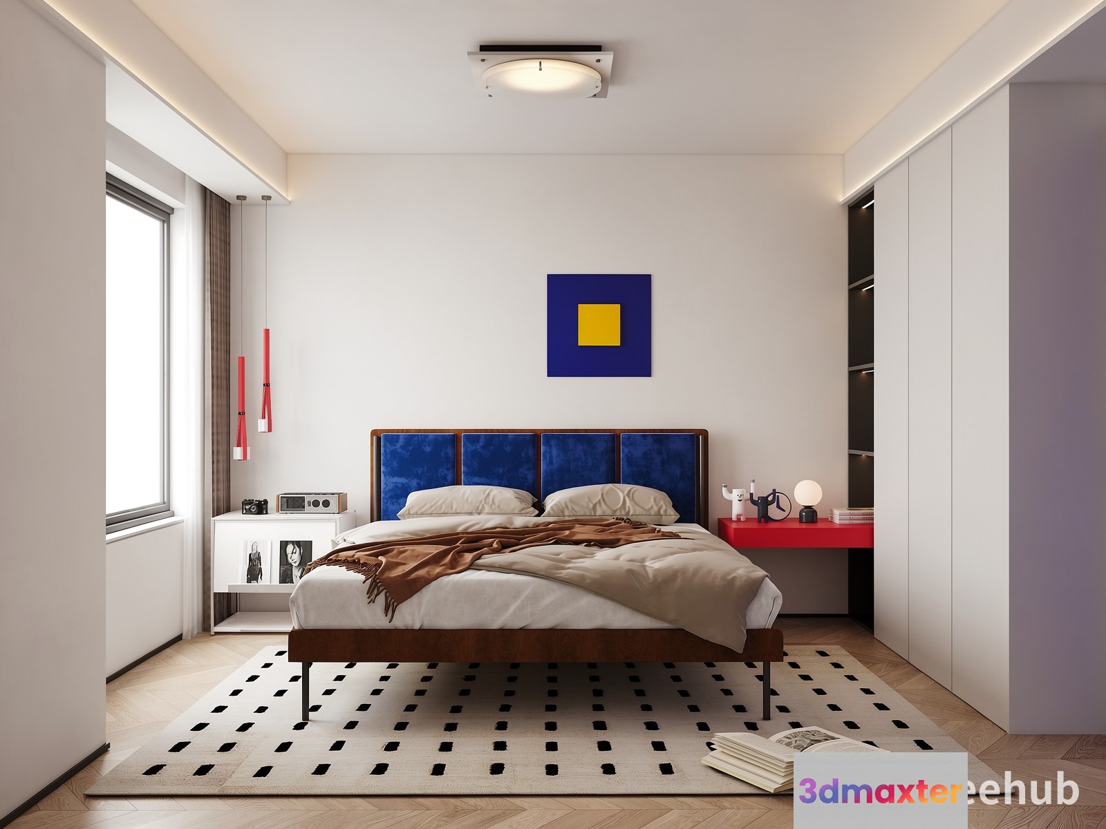 Cozy Bedroom 3D Model - 20866 - VRAY Render