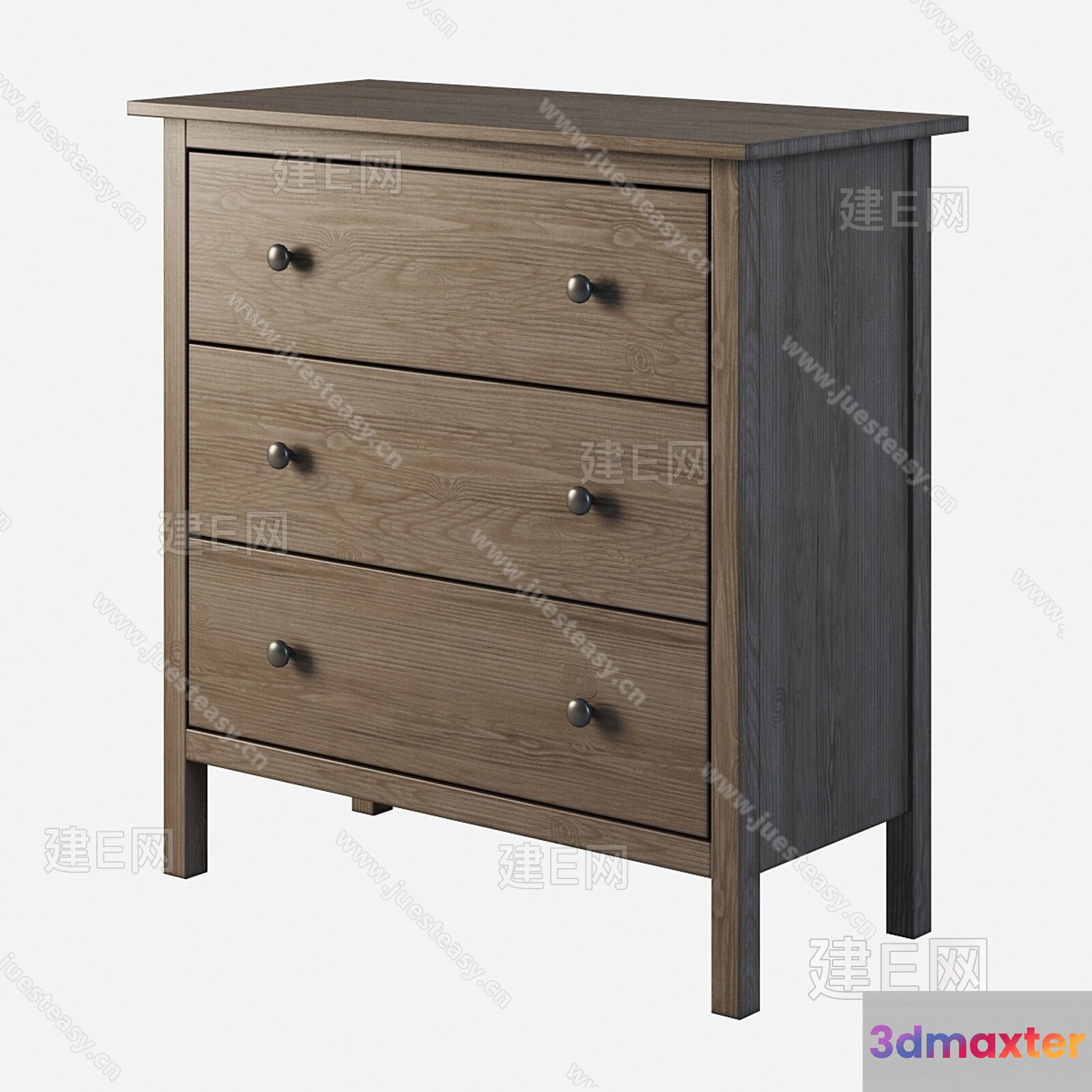 A Wooden Dresser 3D Model - 10995 - VRAY Render