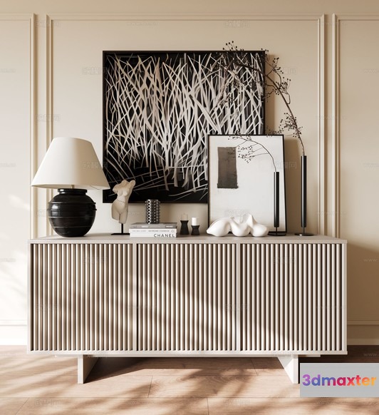 Modern Sideboard Furniture 3D Model - 12014 - CORONA Render