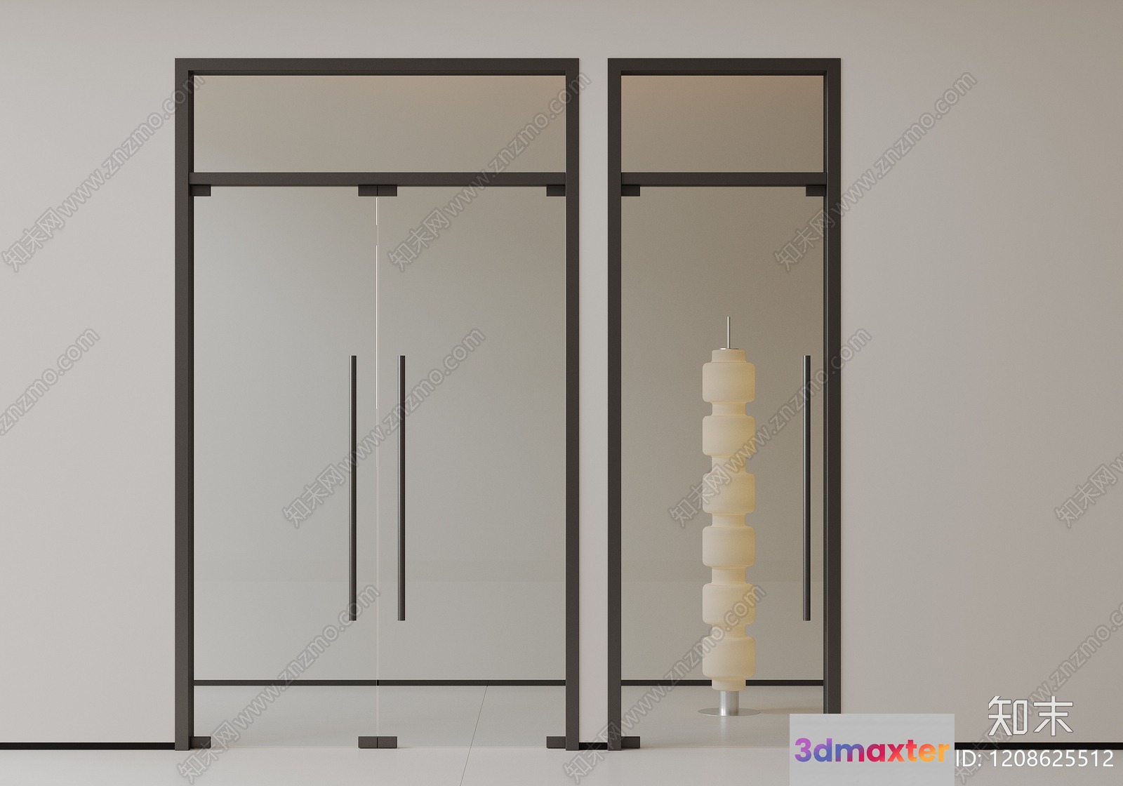 Modern Sliding Doors 3D Model - 19835 - VRAY Render