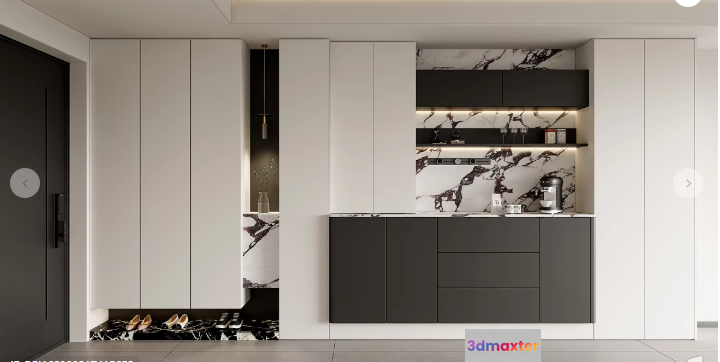 Modern Kitchen Design 3D Model - 11443 - VRAY Render