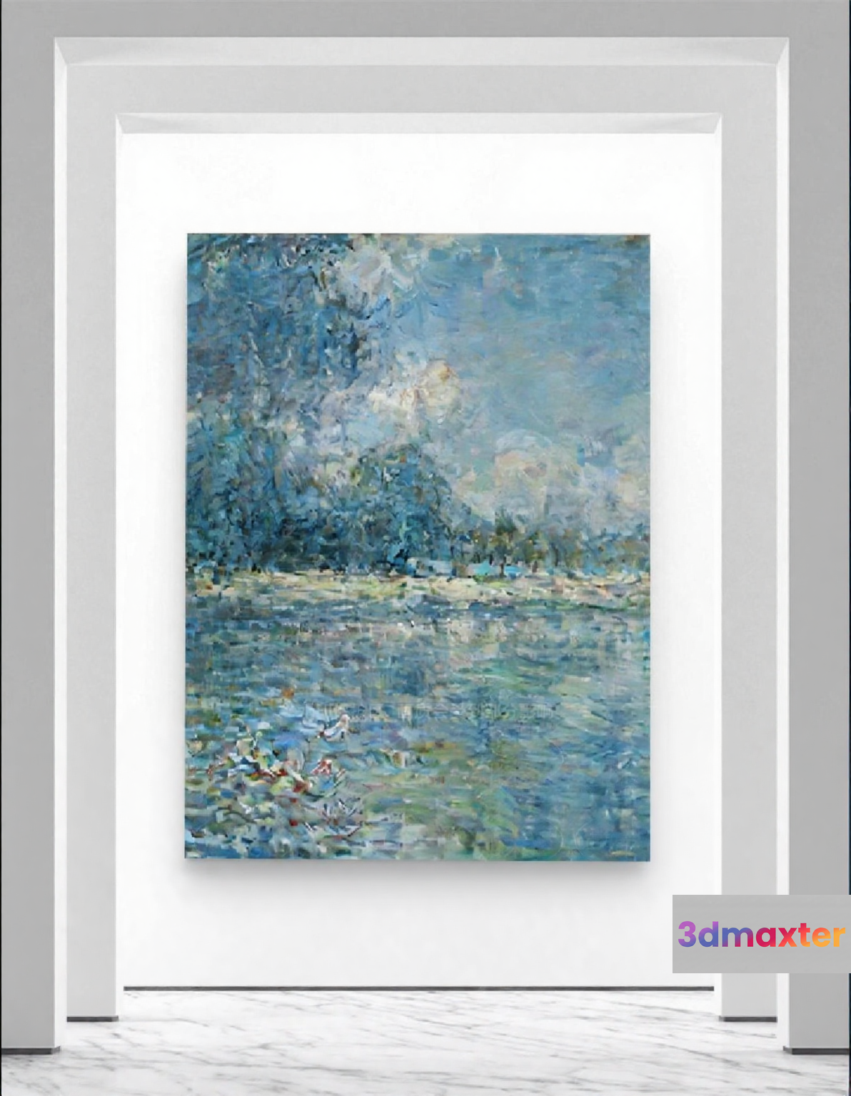 Impressionist Painting 3D Model - 5617 - VRAY Render
