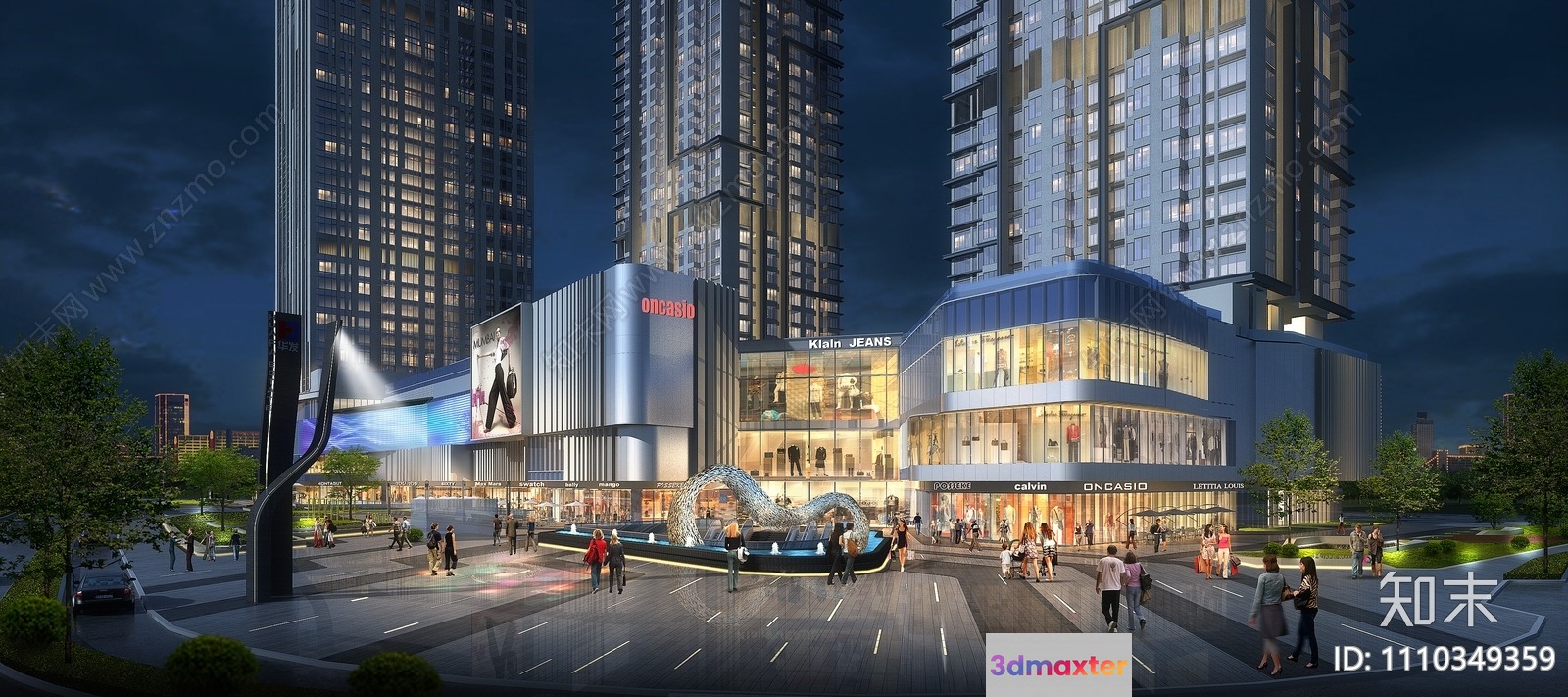 Modern Cityscape 3D Model - 727 - VRAY Render