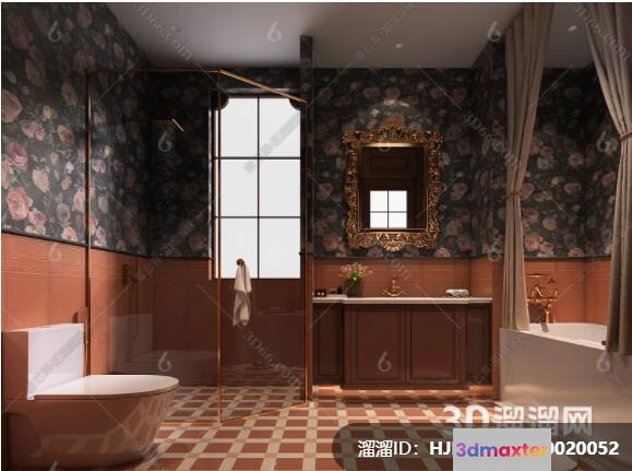 A Luxurious Bathroom 3D Model - 9756 - VRAY Render