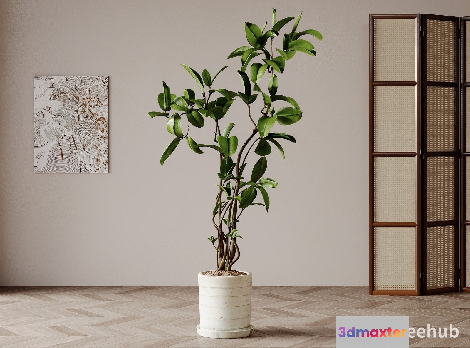 Modern Living Room 3D Model - 20811 - VRAY Render