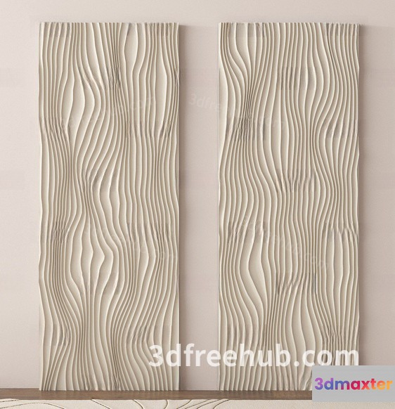Modern 3D Wall Art 3D Model - 18906 - VRAY Render