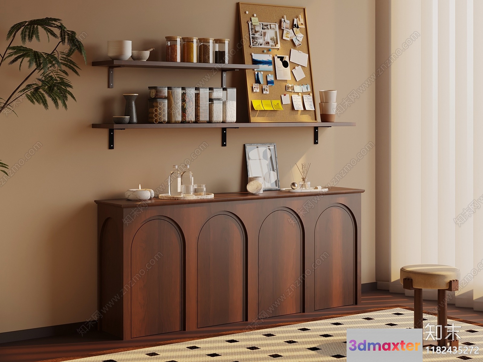 A Modern Home Decor Item 3D Model - 9223 - VRAY Render