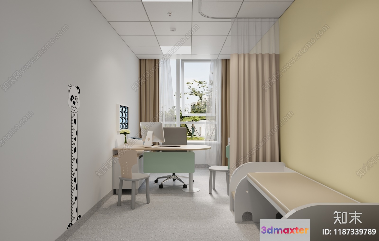 Modern Medical Office 3D Model - 9843 - VRAY Render