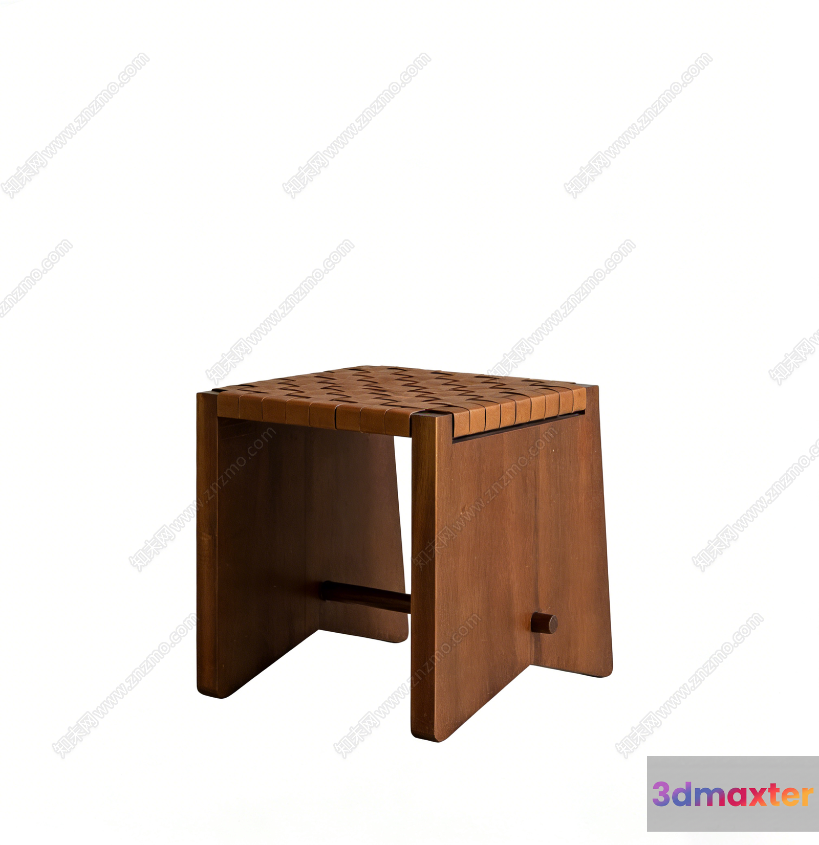 Wooden End Table 3D Model - 10175 - VRAY Render