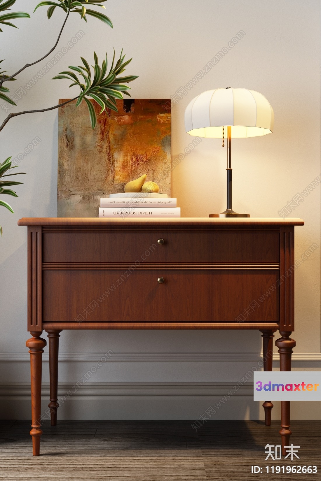 Modern Wooden Furniture 3D Model - 15368 - VRAY Render