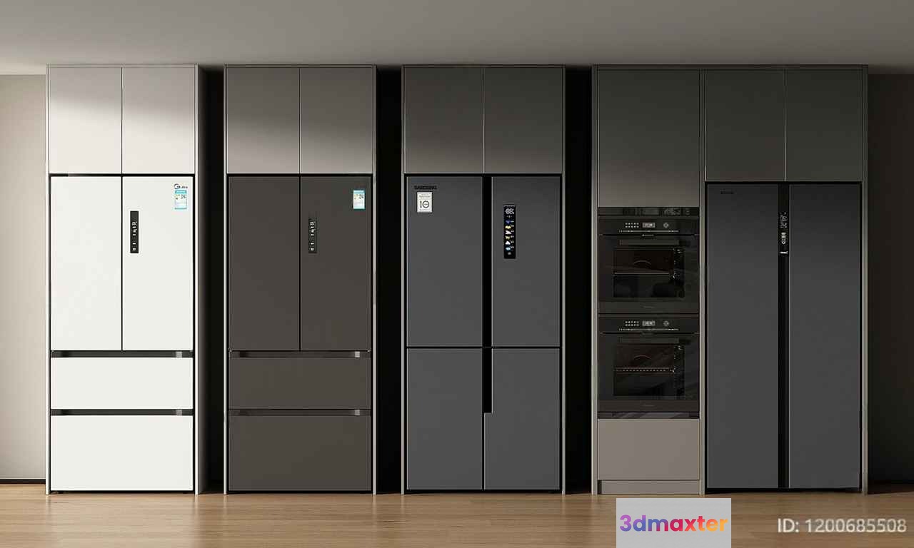 Modern Kitchen Appliances 3D Model - 23105 - VRAY Render